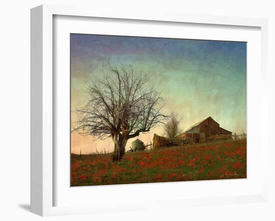 Barn on the Hill-Chris Vest-Framed Art Print