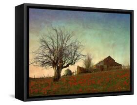 Barn on the Hill-Chris Vest-Framed Stretched Canvas