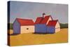 Barn on the Range I-Carol Young-Stretched Canvas