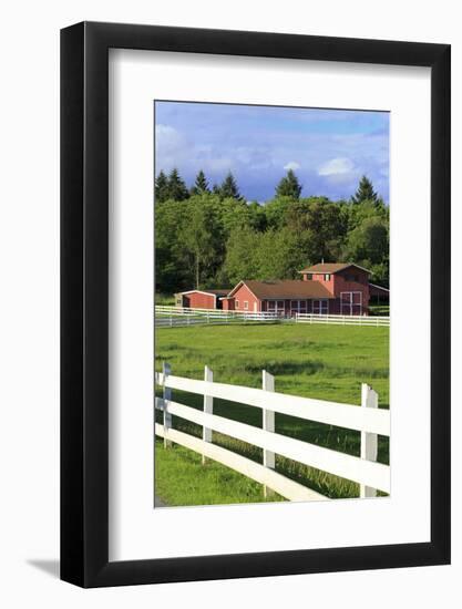 Barn on Vashon Island, Tacoma, Washington State, United States of America, North America-Richard Cummins-Framed Photographic Print