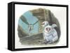 Barn Owl Tyto Alba Bringing Food to Chicks-null-Framed Stretched Canvas