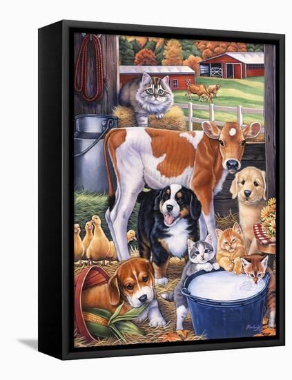 Barn Pals-Jenny Newland-Framed Stretched Canvas