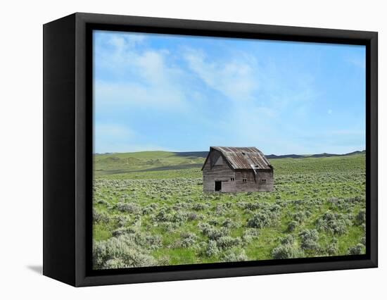 Barn Scene III-James McLoughlin-Framed Stretched Canvas