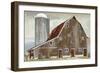 Barn Silo - Abilene-Mark Chandon-Framed Art Print