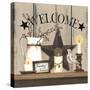 Barn Star Welcome-Linda Spivey-Stretched Canvas