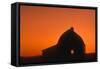 Barn, Sunset-null-Framed Stretched Canvas