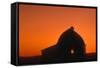 Barn, Sunset-null-Framed Stretched Canvas