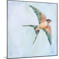 Barn Swallow Flight II-Sue Schlabach-Mounted Art Print