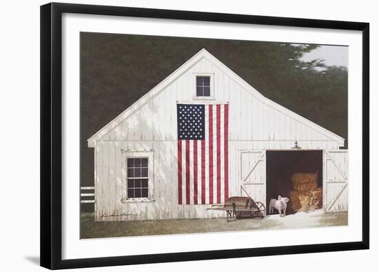 Barn with Piglet-Zhen-Huan Lu-Framed Art Print