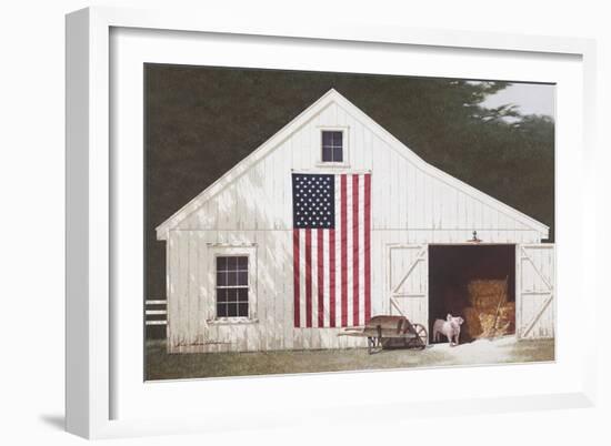 Barn with Piglet-Zhen-Huan Lu-Framed Art Print