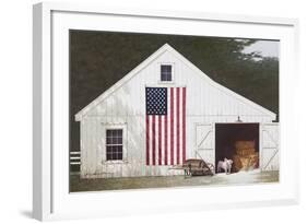 Barn with Piglet-Zhen-Huan Lu-Framed Giclee Print