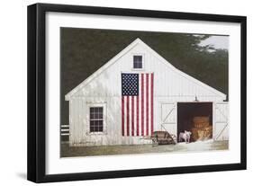 Barn with Piglet-Zhen-Huan Lu-Framed Giclee Print