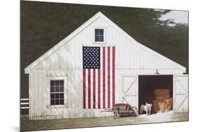 Barn with Piglet-Zhen-Huan Lu-Mounted Giclee Print