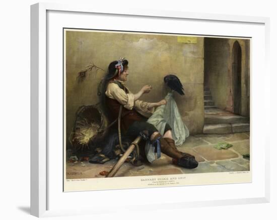 Barnaby Rudge and Grip, 1906-Nellie Joshua-Framed Giclee Print
