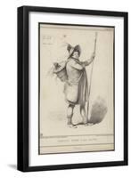 Barnaby Rudge and His Raven, Illustration from 'Barnaby Rudge' by Charles Dickens, 1841-John Doyle-Framed Giclee Print