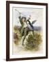 Barnaby Rudge and the Raven Grip-Frederick Barnard-Framed Giclee Print