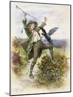 Barnaby Rudge and the Raven Grip-Frederick Barnard-Mounted Giclee Print