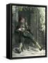 Barnaby Rudge by Dickens-Hablot Knight Browne-Framed Stretched Canvas