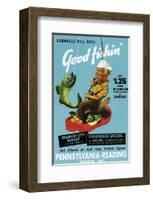 Barnacle Bill Says Good Fishin-null-Framed Art Print