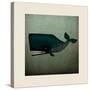 Barnacle Whale with Border-Ryan Fowler-Stretched Canvas