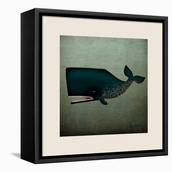 Barnacle Whale with Border-Ryan Fowler-Framed Stretched Canvas
