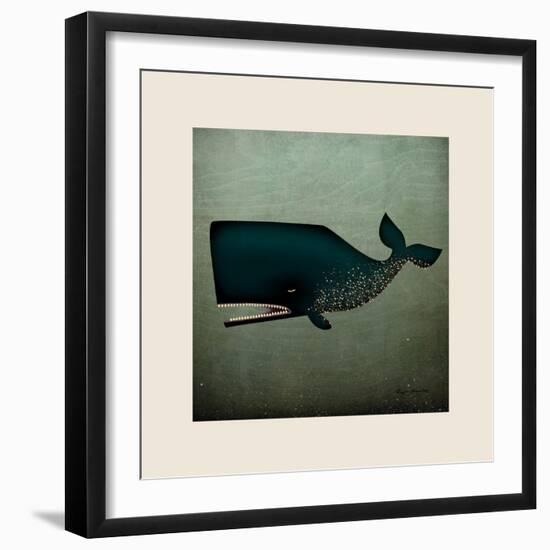 Barnacle Whale with Border-Ryan Fowler-Framed Art Print