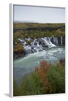 Barnafoss, Springs and Children's Falls, Iceland, Polar Regions-Michael-Framed Photographic Print