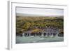 Barnafoss, Springs and Children's Falls, Iceland, Polar Regions-Michael-Framed Photographic Print