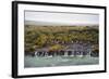 Barnafoss, Springs and Children's Falls, Iceland, Polar Regions-Michael-Framed Photographic Print