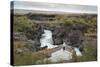 Barnafoss, Springs and Children's Falls, Iceland, Polar Regions-Michael-Stretched Canvas