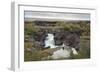 Barnafoss, Springs and Children's Falls, Iceland, Polar Regions-Michael-Framed Photographic Print