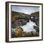 Barnafoss, Springs and Children's Falls, Iceland, Polar Regions-Michael Snell-Framed Photographic Print