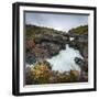 Barnafoss, Springs and Children's Falls, Iceland, Polar Regions-Michael Snell-Framed Photographic Print