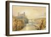 Barnard Castle (W/C, Gouache, Pen and Ink on Paper)-J. M. W. Turner-Framed Giclee Print