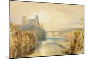 Barnard Castle (W/C, Gouache, Pen and Ink on Paper)-J. M. W. Turner-Mounted Giclee Print