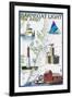 Barnegat Light, New Jersey - Nautical Chart-Lantern Press-Framed Art Print