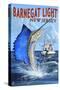 Barnegat Light, New Jersey - Sailfish Deep Sea Fishing-Lantern Press-Stretched Canvas