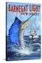 Barnegat Light, New Jersey - Sailfish Deep Sea Fishing-Lantern Press-Stretched Canvas