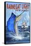 Barnegat Light, New Jersey - Sailfish Deep Sea Fishing-Lantern Press-Framed Stretched Canvas