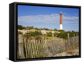 Barnegat Lighthouse in Ocean County, New Jersey, United States of America, North America-Richard Cummins-Framed Stretched Canvas