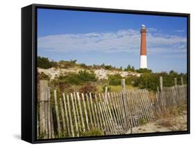 Barnegat Lighthouse in Ocean County, New Jersey, United States of America, North America-Richard Cummins-Framed Stretched Canvas