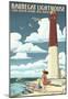 Barnegat Lighthouse - New Jersey Shore-null-Mounted Poster