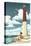 Barnegat Lighthouse-Lantern Press-Stretched Canvas