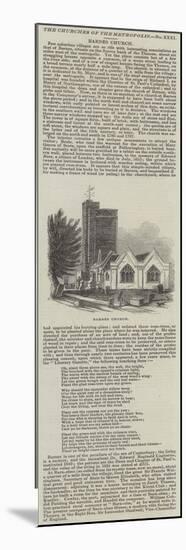 Barnes Church-null-Mounted Premium Giclee Print