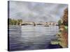 Barnes Railway Bridge, 1995-Isabel Hutchison-Stretched Canvas