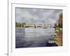 Barnes Railway Bridge, 1995-Isabel Hutchison-Framed Giclee Print