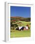 Barnet, View of Farm in Autumn, Northeast Kingdom, Vermont, USA-Walter Bibikow-Framed Photographic Print