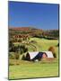 Barnet, View of Farm in Autumn, Northeast Kingdom, Vermont, USA-Walter Bibikow-Mounted Photographic Print