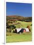 Barnet, View of Farm in Autumn, Northeast Kingdom, Vermont, USA-Walter Bibikow-Framed Photographic Print