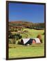 Barnet, View of Farm in Autumn, Northeast Kingdom, Vermont, USA-Walter Bibikow-Framed Photographic Print